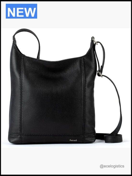 Handbags - Premium Leather Crossbody Bag with Adjustable Strap